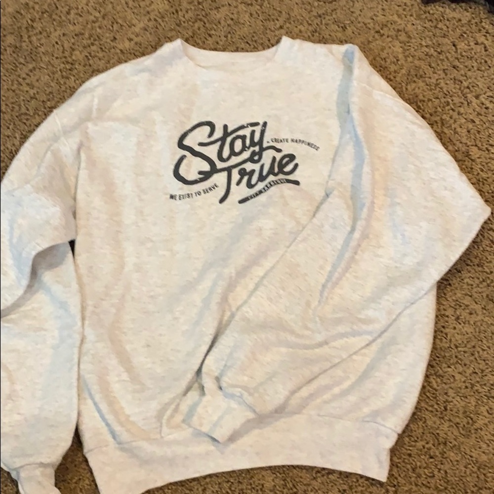 Crew neck “Stay True” Sweatshirt